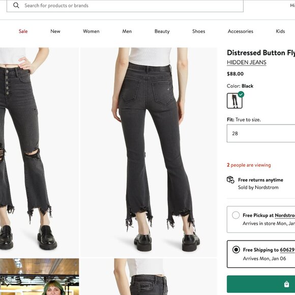 Black Hidden Jeans - Picture 5 of 5